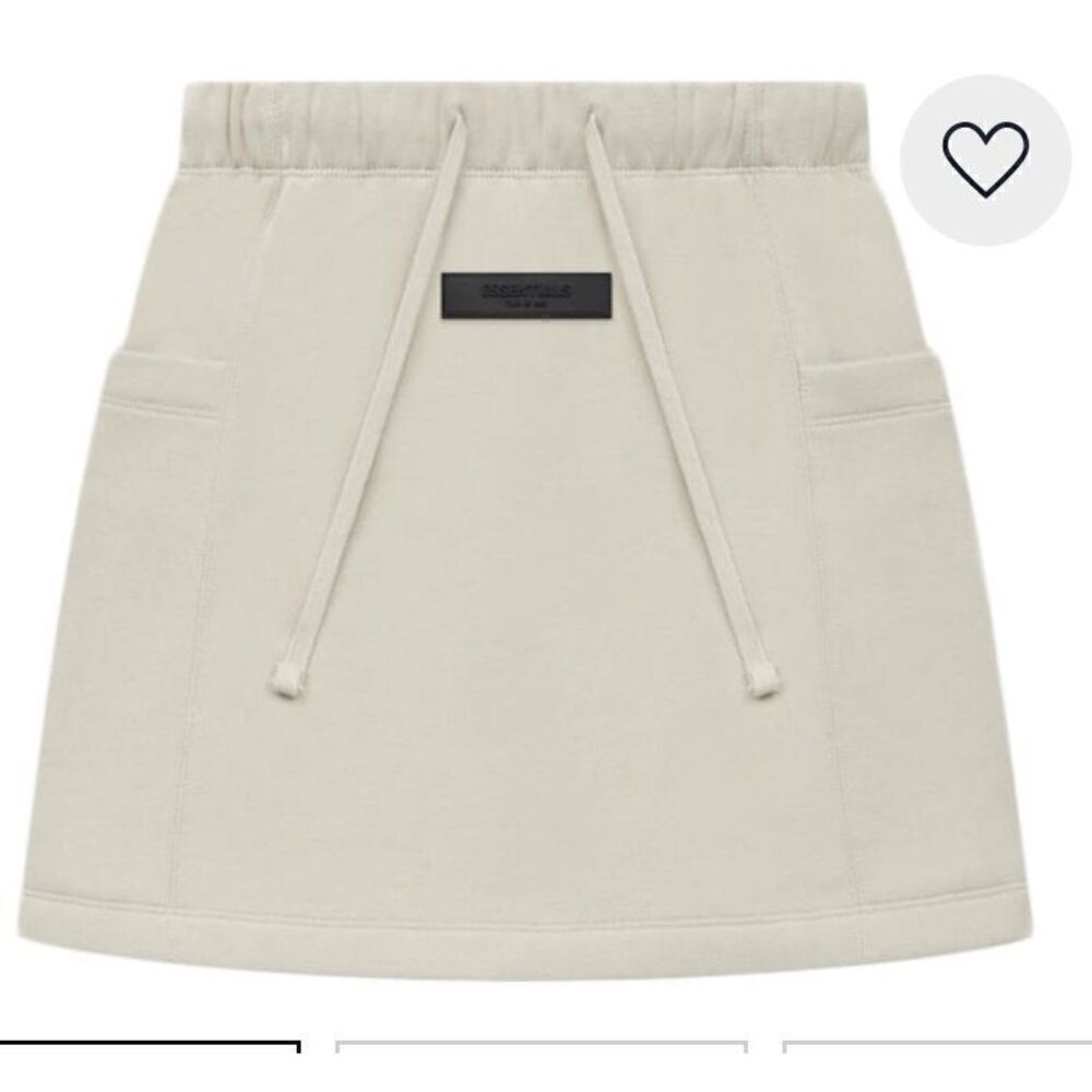 Fear of God Essentials Women's Fleece Skirt in Wheat NWT Size Small